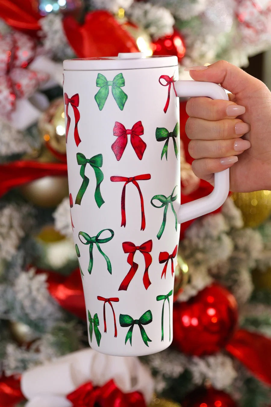 PREORDER CHRISTMAS BOW TUMBLER