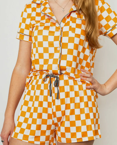 MB Checkered PJ Set