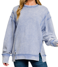 Load image into Gallery viewer, WR Blue Acid Wash Top
