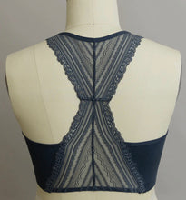 Load image into Gallery viewer, Navy Lace Back Bralette