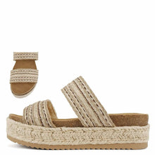 Load image into Gallery viewer, MB Espadrille Cork Sole Woven Sandal
