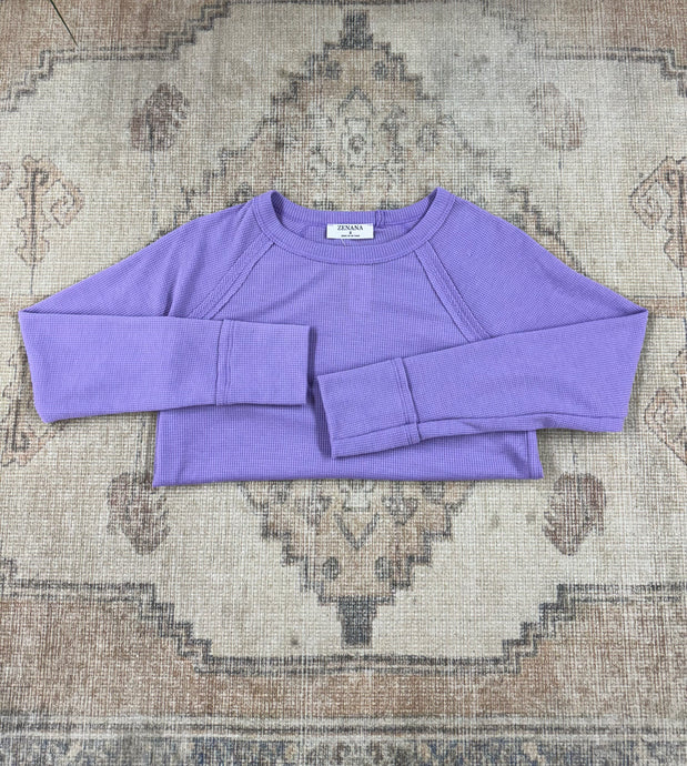 MG Lilac Long Sleeve Top