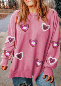 BL Sequin Heart Crew