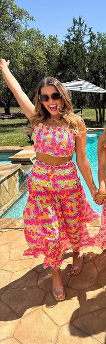 MB Neon Floral 3 Piece Swim