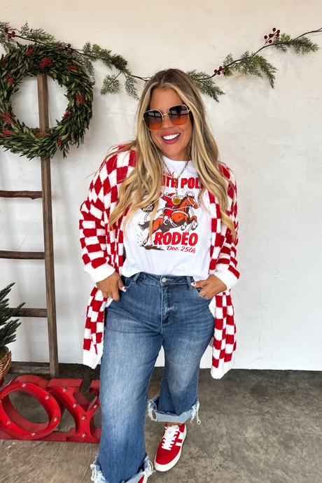 PREORDER- CHECKERED CLOUD CARDIGAN