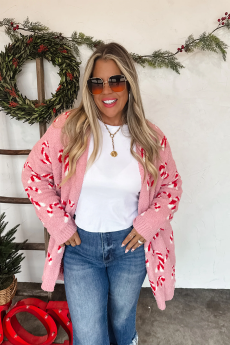 PREORDER- CANDY CANE CLOUD CARDIGAN