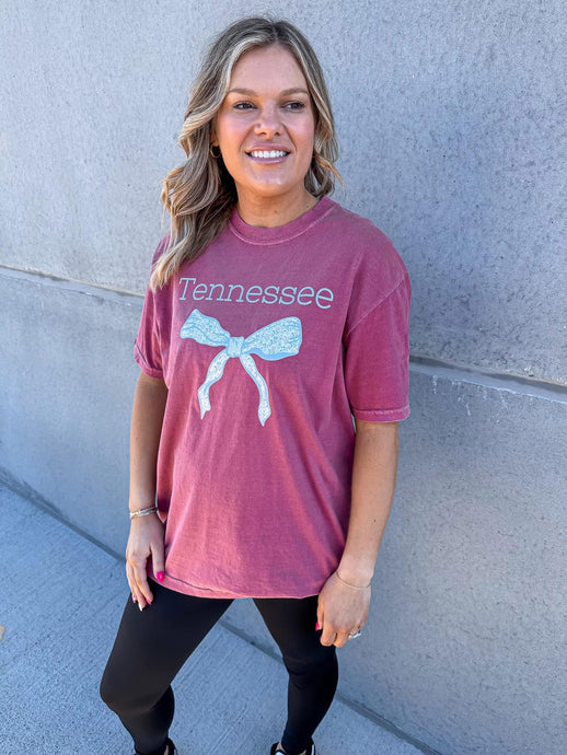 WR Brick TN Floral Bow Tee