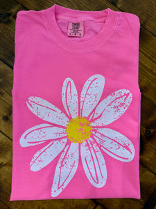 JH Neon Pink Daisy Tee