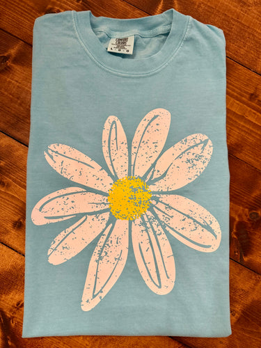 JH Neon Blue Daisy Tee