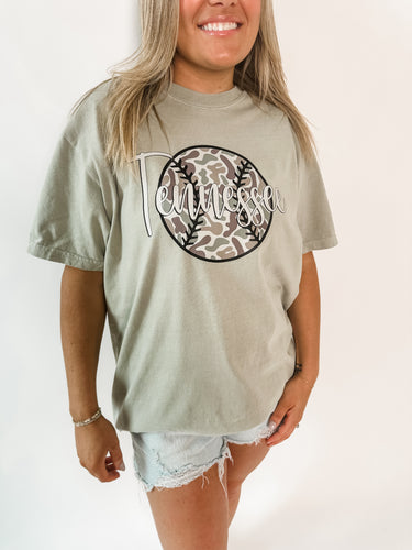 WR TN Camo Baseball on Green
