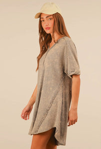 Mineral Wash Mini Dress