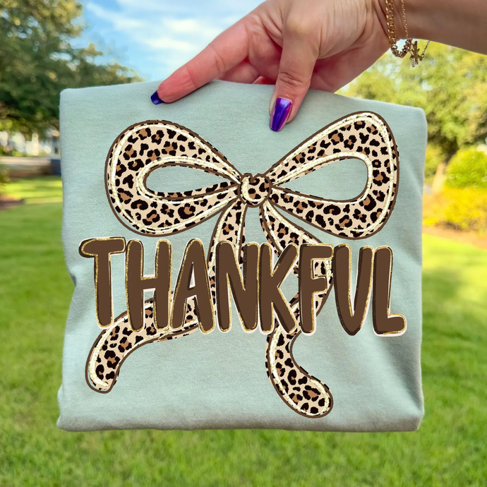 PREORDER Thankful Leopard Bow