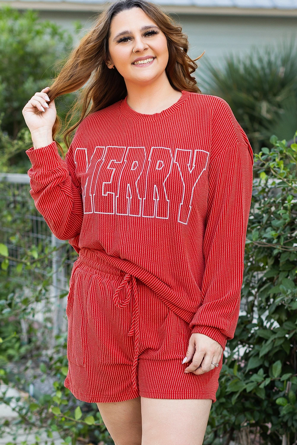 PREORDER Merry Corded Set Curvy- Red