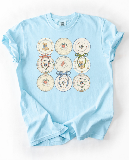 PREORDER Heirloom Plate Sampler- Chambray