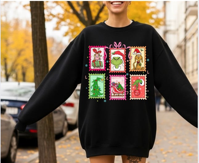 PREORDER Grinch Stamp- Black
