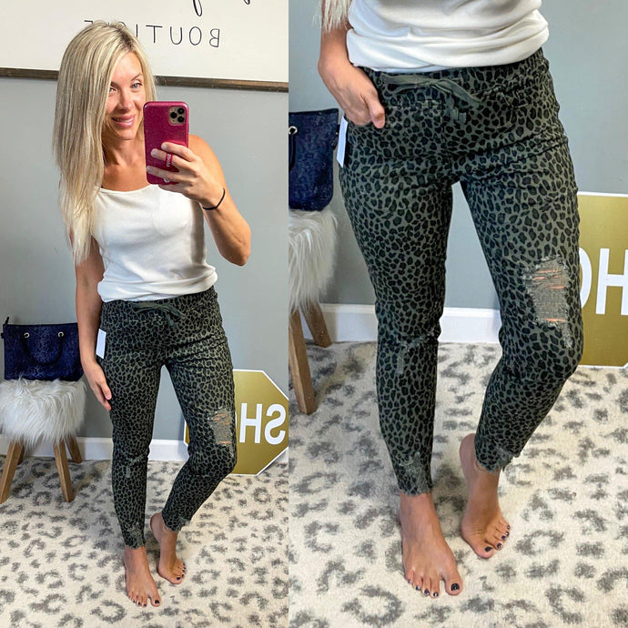 Leopard Joggers