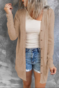 Camel Button Cardigan