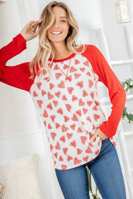 Long Sleeve Heart Tee