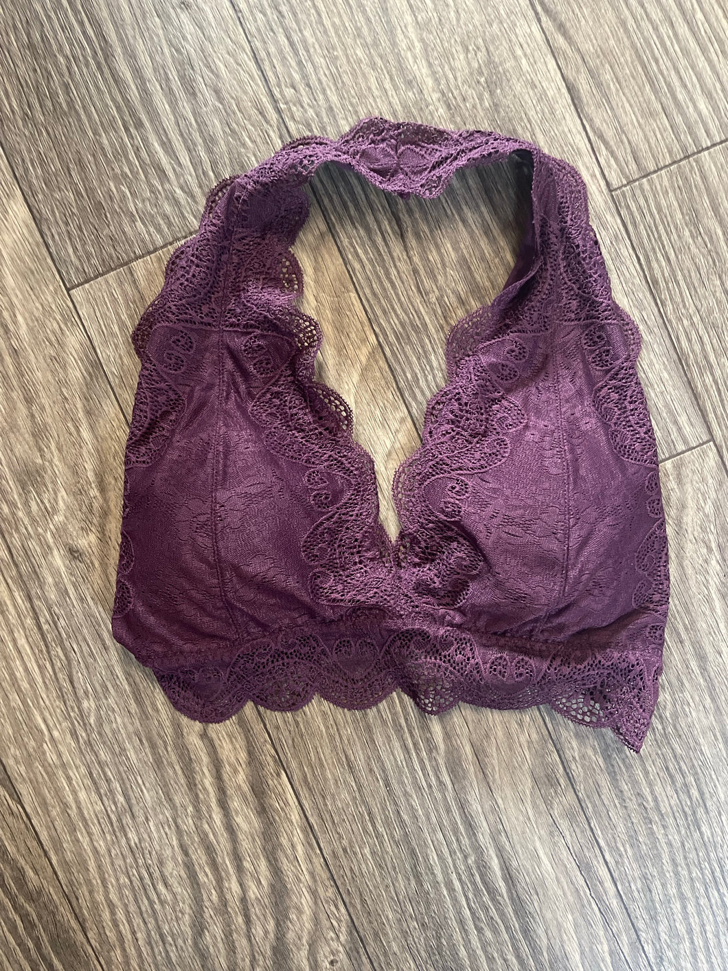 Plum Halter Bralette