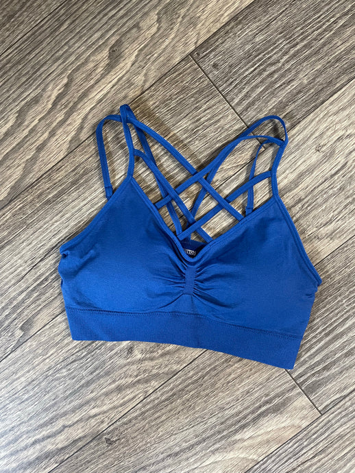 Royal Criss Cross Bralette