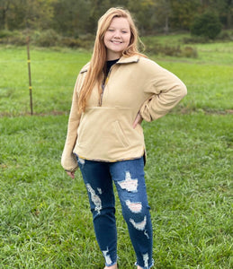 Navy & Gold Pullover