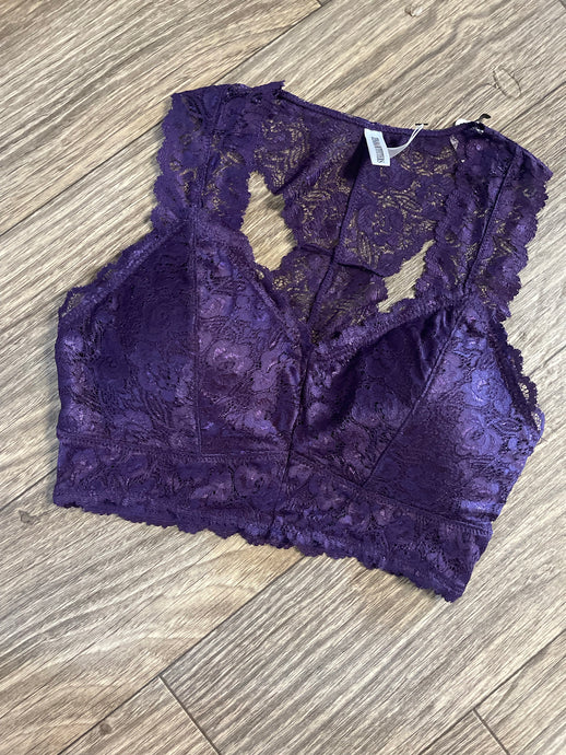 Purple Lace Bralette