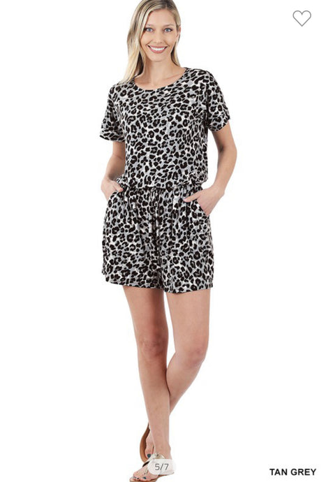 Leopard Romper