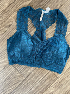 Turquoise Lace Bralette