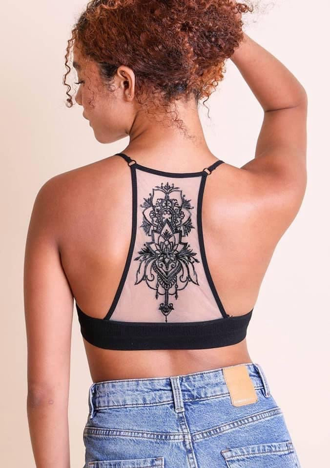 Black Lotus Tattoo Bralette